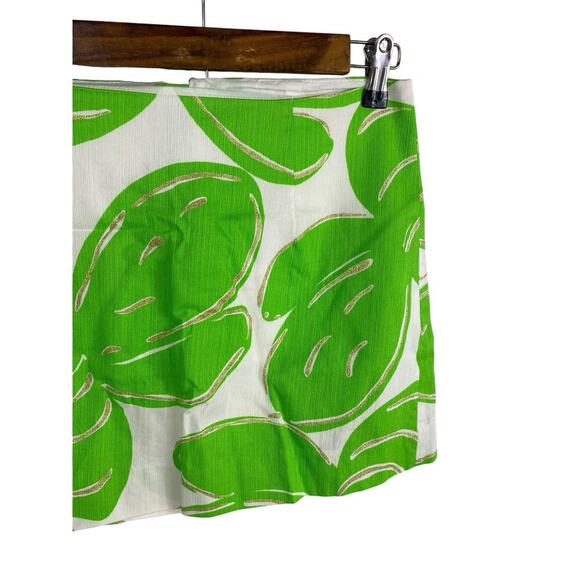 Lilly Pulitzer Skirt Lime Green Mini Tate Resort Stinger Bumble Bee Print Y2K 4 - Picture 4 of 10